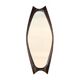 Rosewood mirror Sandholdt for Jansen, Danish, 1960s