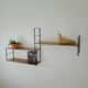 Vintage wall shelves 1960s modernist Scandinavian design