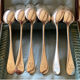 Set of 24 old cutlery: Alfenide housewife, monogrammed Fidelio model