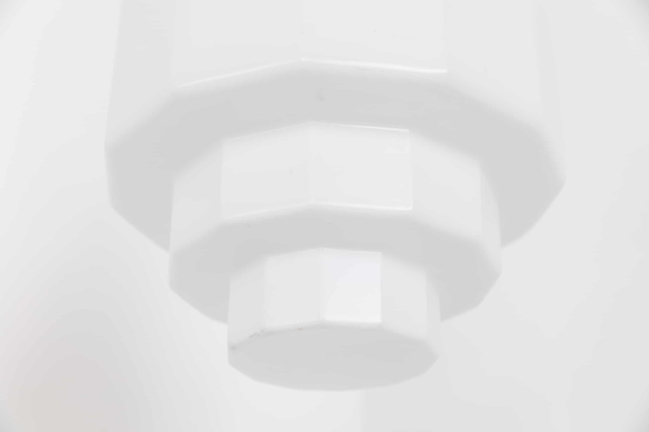 Dodecagon art deco skyscraper opaline lamp