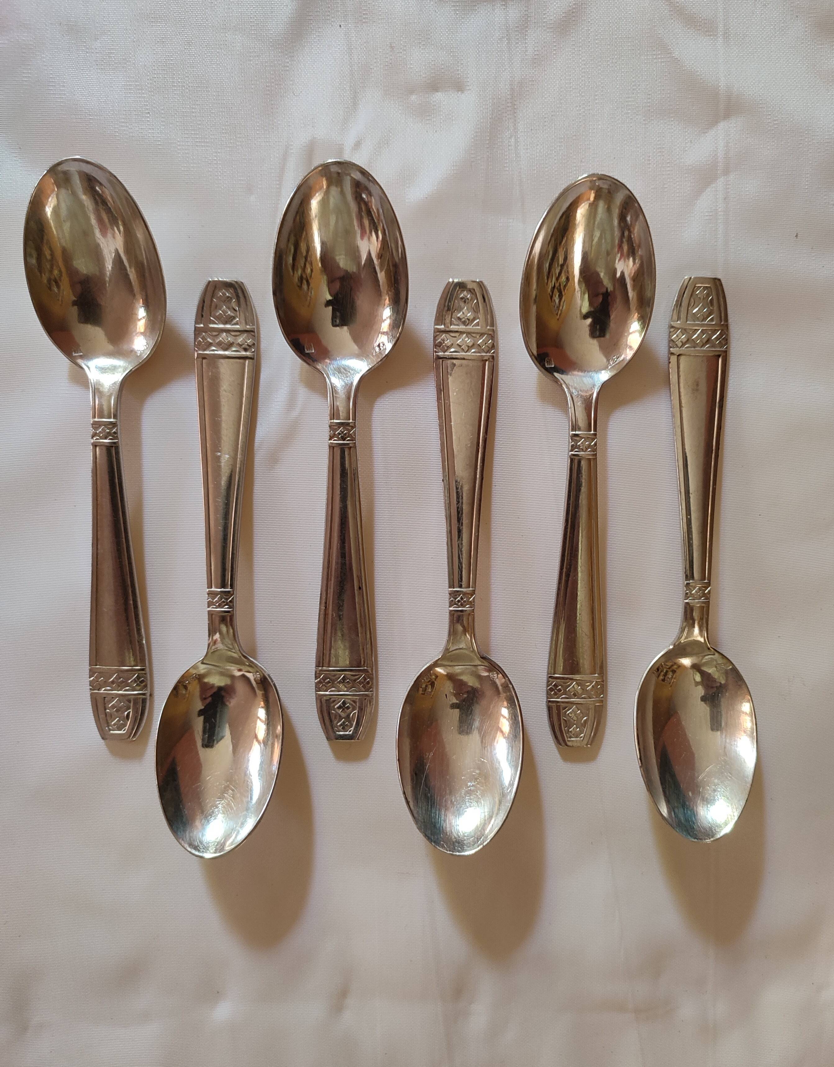 Silver-plated cutlery set - monaco grand prix model with case