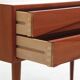 Commode scandinave en teck à 2 tiroirs