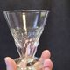 5 old glasses 1930 Verrerie Doyen Belgium model Lido faceted