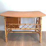 Rattan desk around 1970