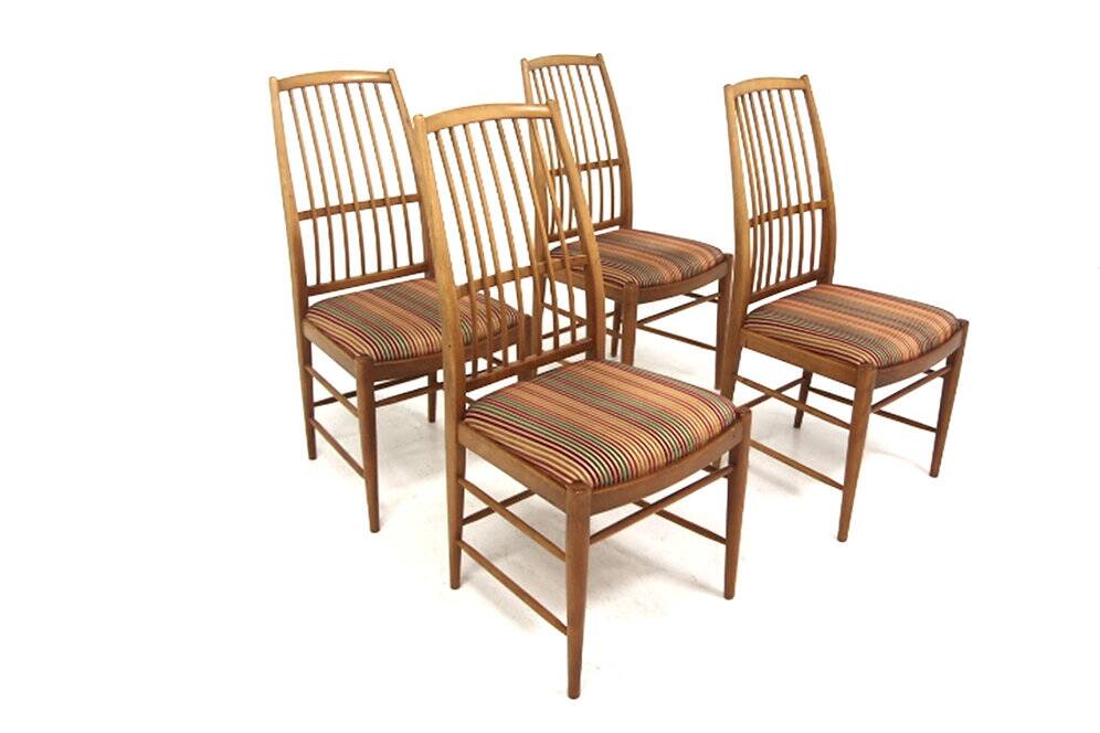 Set de 4 chaises "Napoli" David Rosén Nordiska Kompaniet, Suède, 1960
