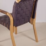 2x Alvar Aalto Model 45 Armchairs, 1970s Artek Finland