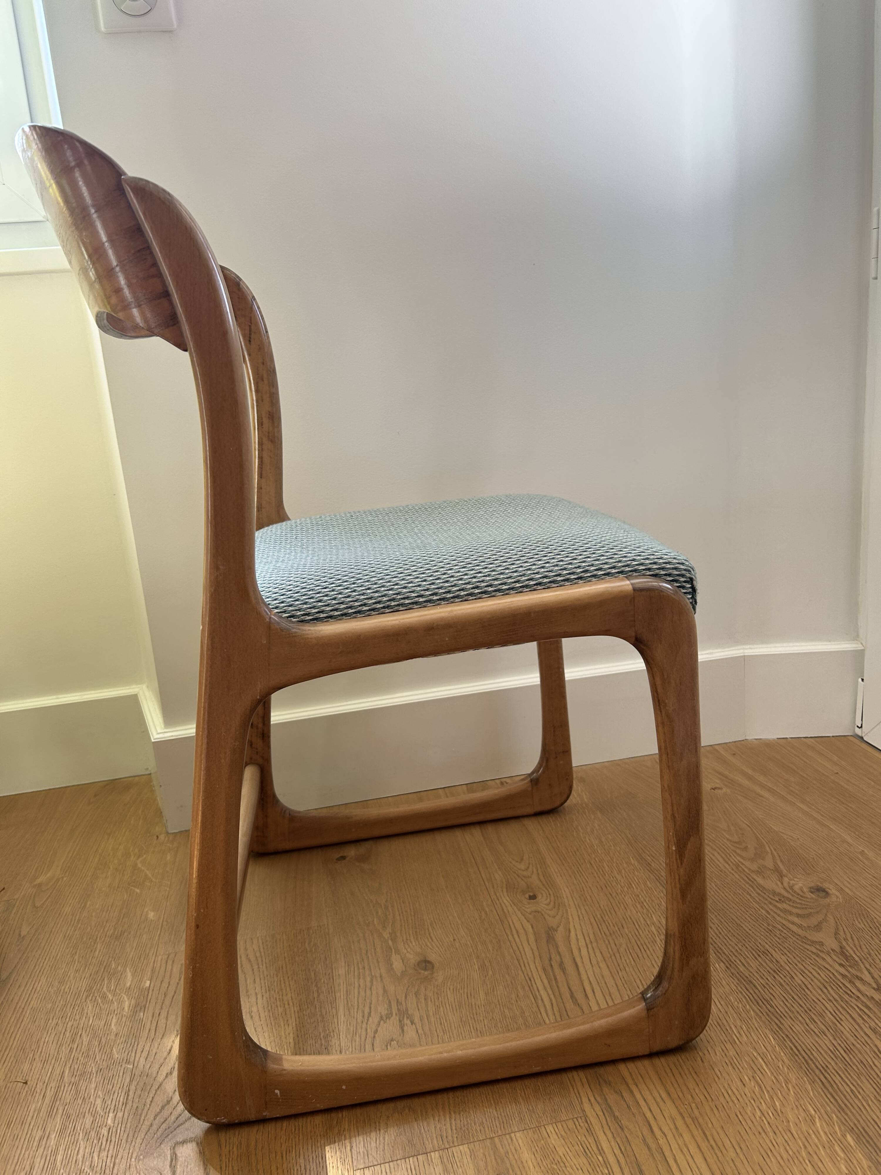Lot of 6 Baumann sled chairs