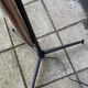 Vintage italian double lamp on a organic oak wood base