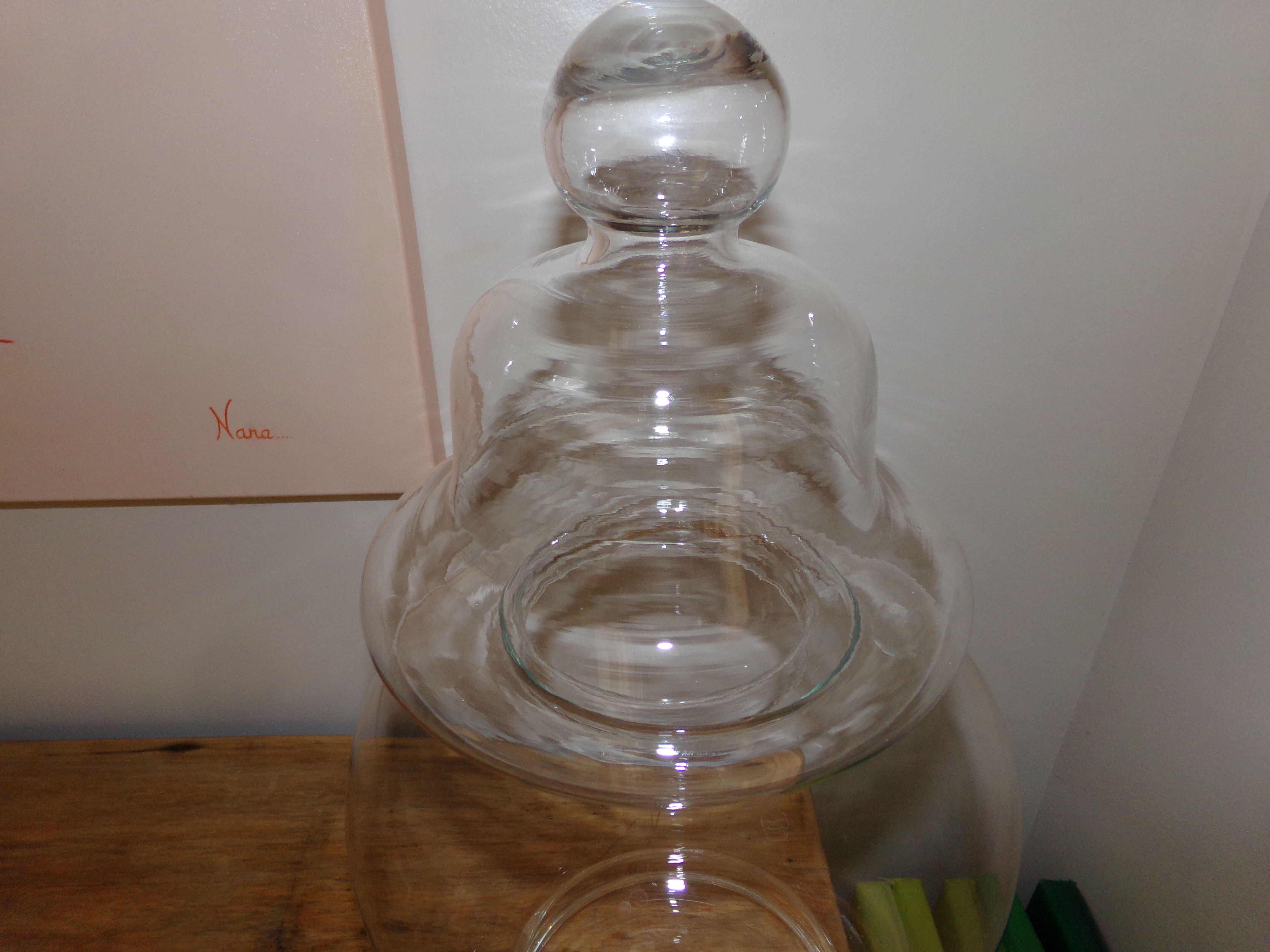 Large glass apothecary jar