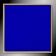 Framed monochrome blue abstract painting.