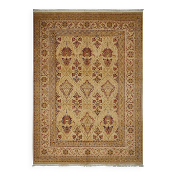 Tapis Oushak en laine noué à la main turc 184 cm x 257 cm