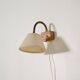 Pair of Scandinavian teak wall lamps, '50s