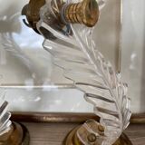 Pair of 1960s brass wall lights