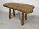 Table basse bois brutaliste