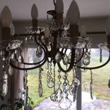 Chandelier with 9 lights - perfect working condition - No missing parts