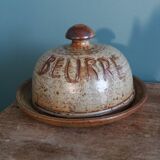 Jean-Pierre Prud’homme stoneware butter dish from Puisaye