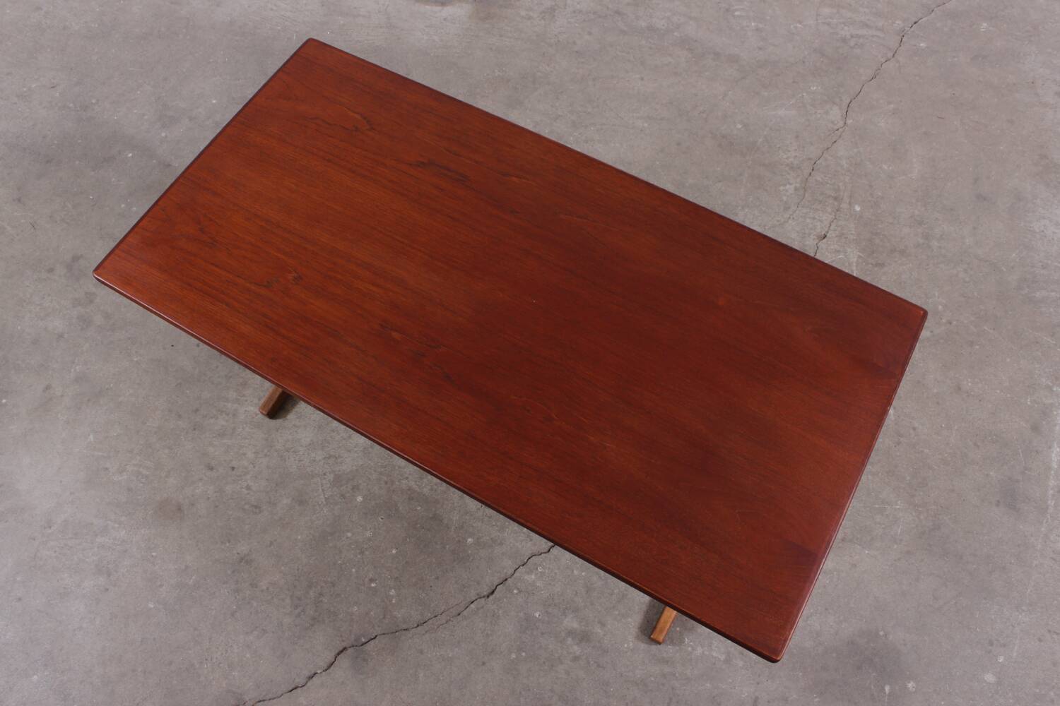 Table basse vintage en teck danois milieu du siècle 50er 60er