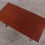 Table basse vintage en teck danois milieu du siècle 50er 60er