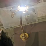 Solid brass palm tree lamp