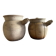 Set of two Japanese Donabe clay pots