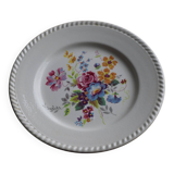 6 assiettes fleuries KG Lunéville