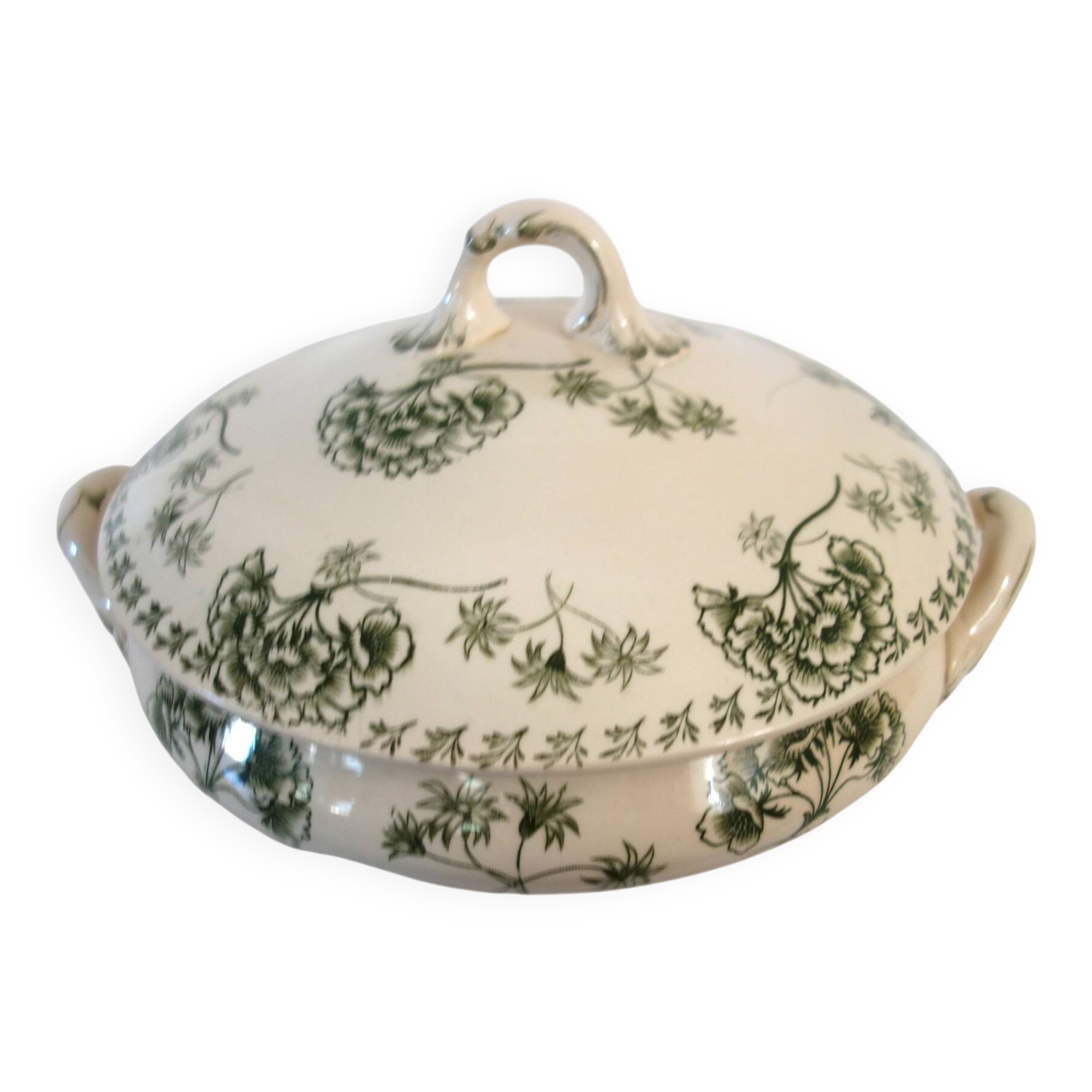 Petite soupière terre de Fer "Palmyre" Sarreguemines