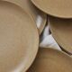 6 vintage stoneware dessert plates
