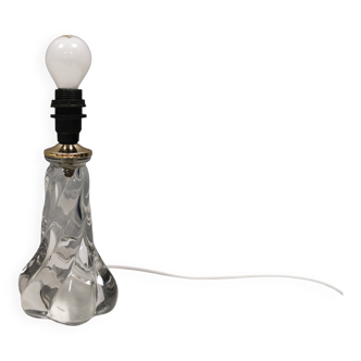 Crystal table lamp from Vannes-le-Châtel, France, 1960s.