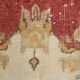 2x7 Vintage Burgundy Cream Turkish Runner Rug, 80x214Cm
