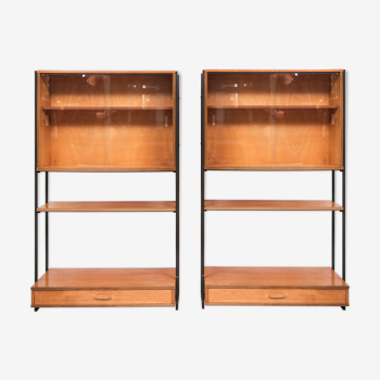 Pair of mid century shelving units by Avalon