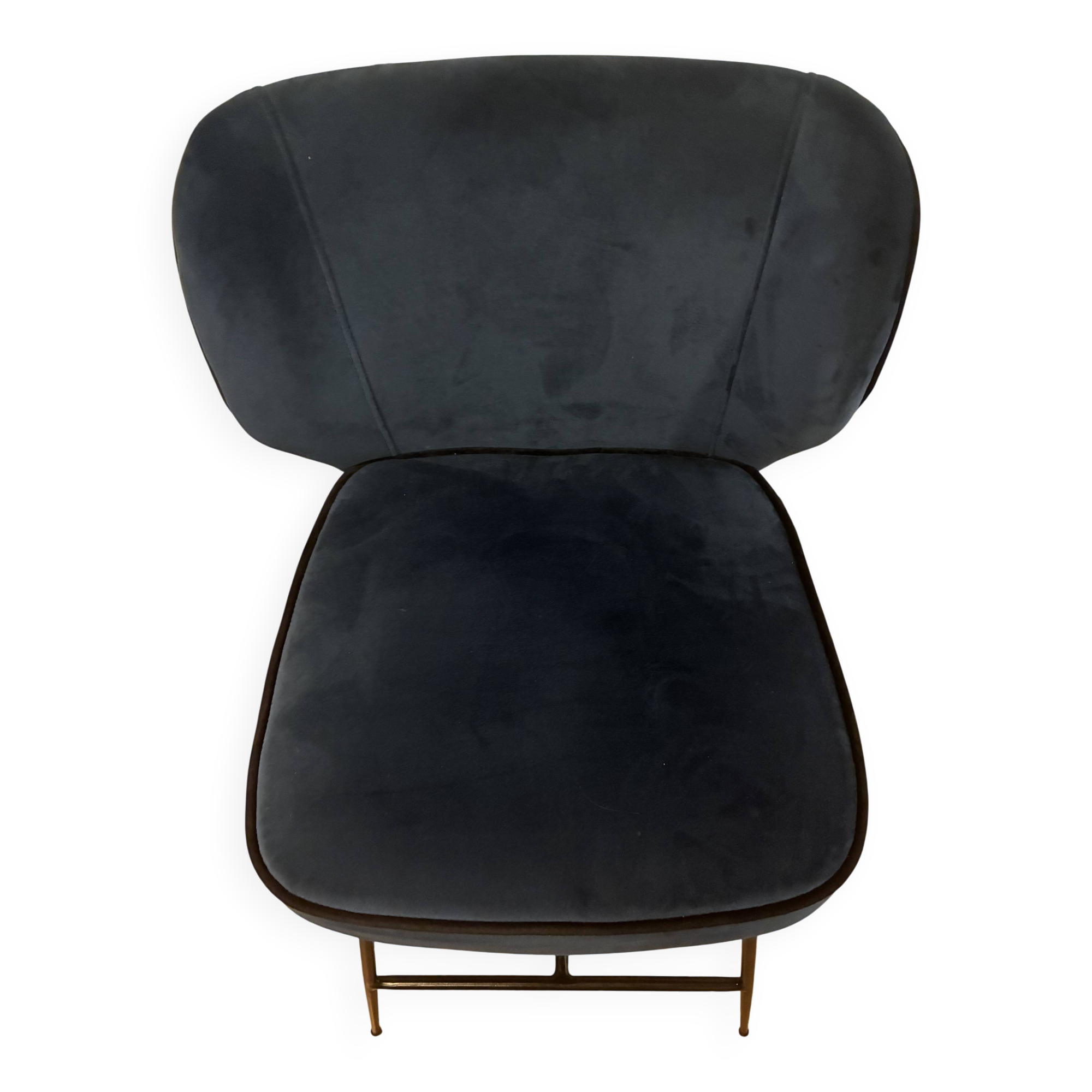 Chaise haute velours