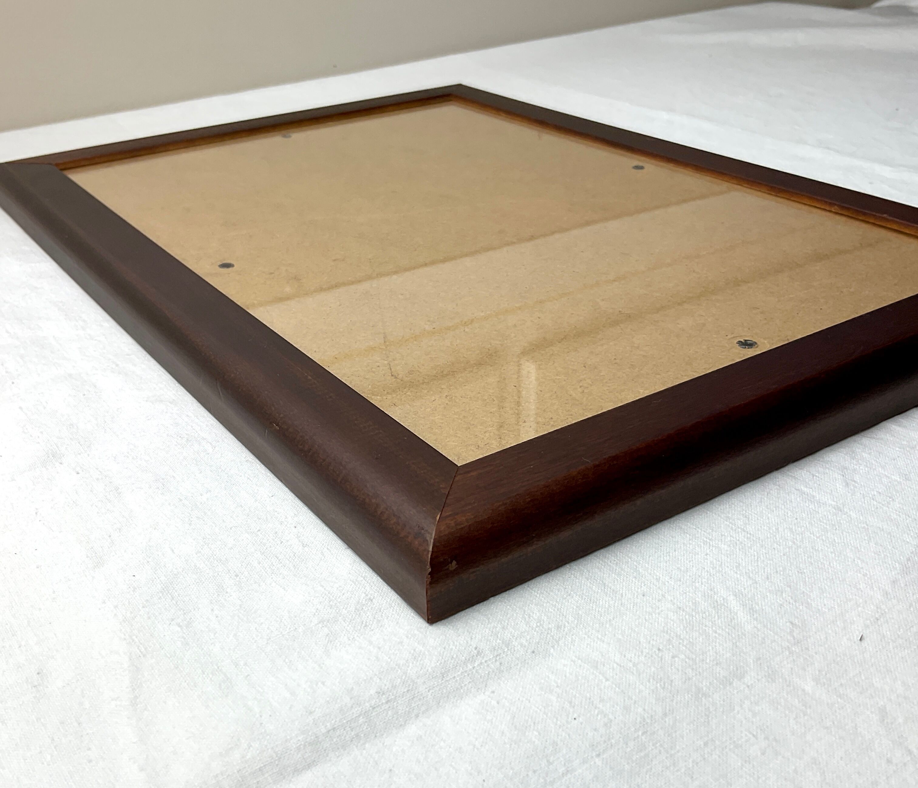 Dark wood frame
