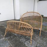Rattan bed