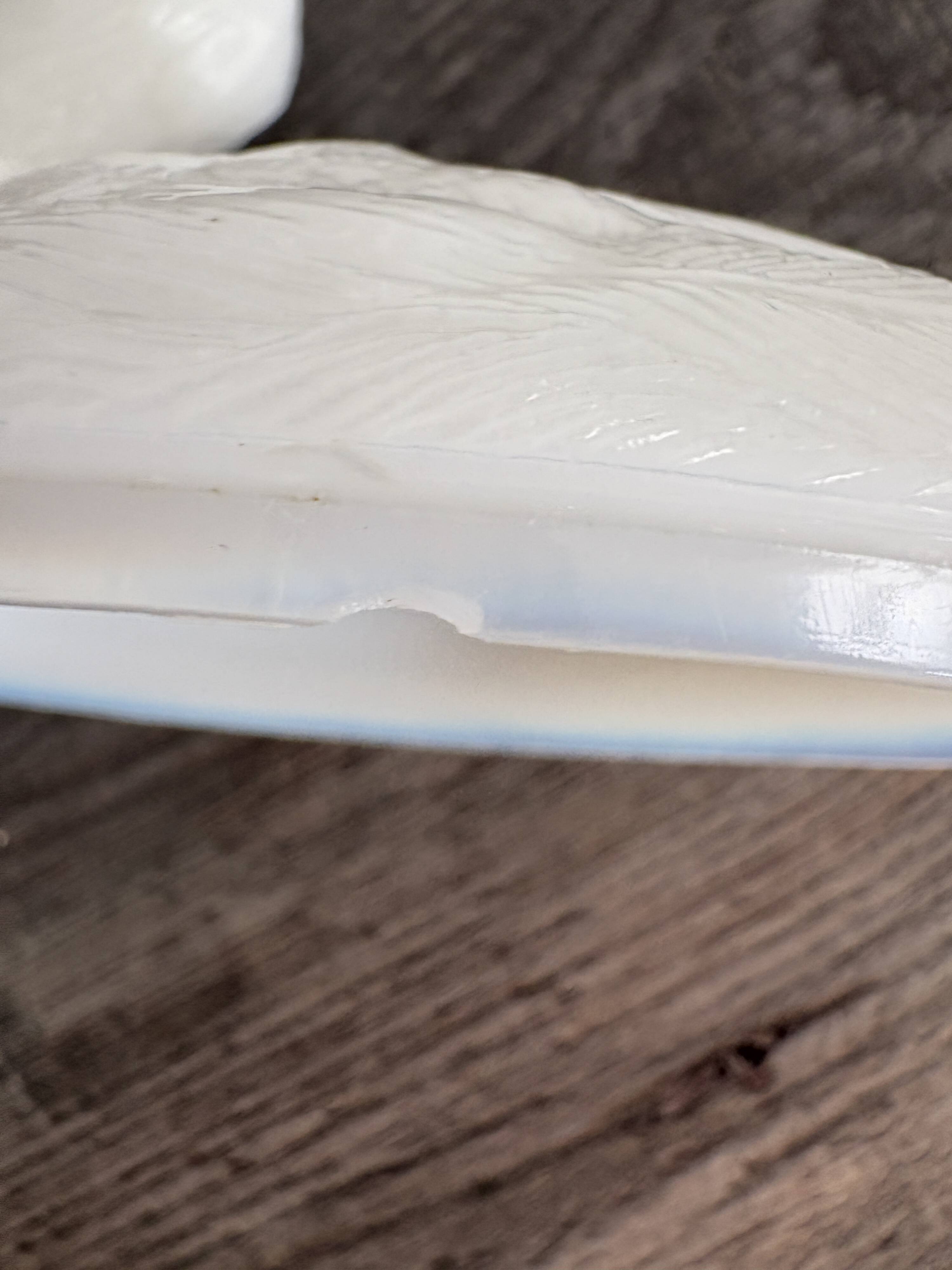 Antique white opaline candy box