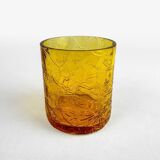 70s Blown Amber Whiskey Glasses