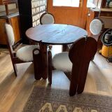 Vintage dining chairs & table by Szedleczky, 1960s, set of 5