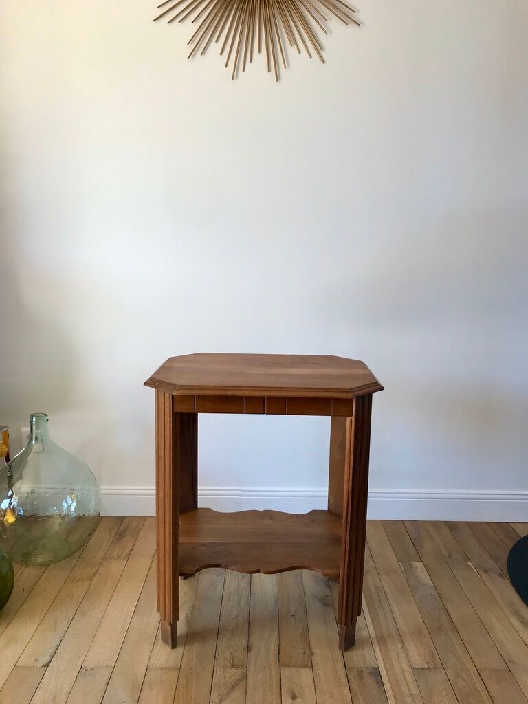 Wooden console table art deco 40s
