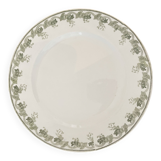 Round ironstone dish Moulin des Loups & Hamage Nord Violetta model