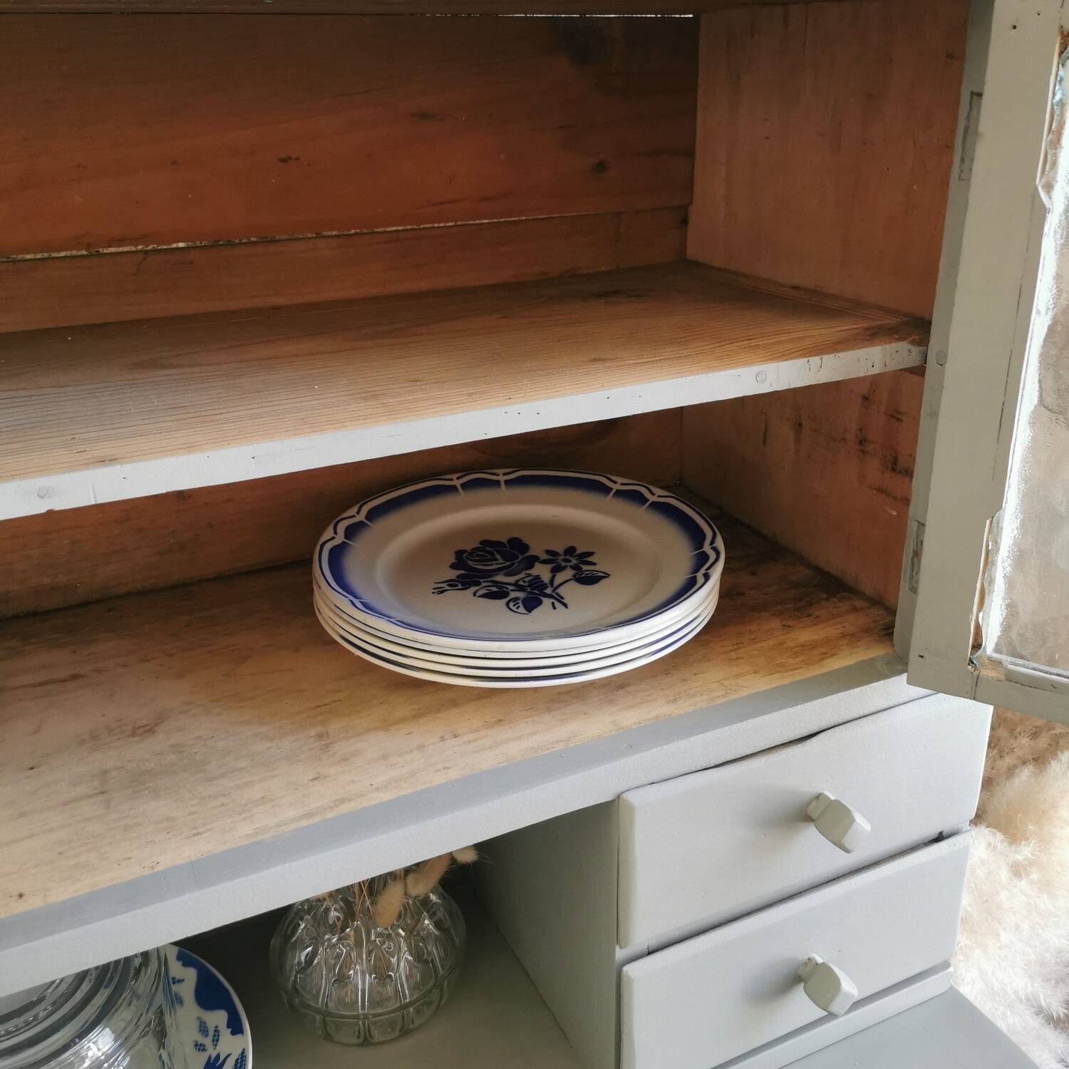 Vintage shelf, high Parisian sideboard