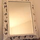 Miroir biseauté Henri II en blanc