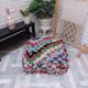 Handmade Berber pouf in wool 60 X 60 X 20 CM