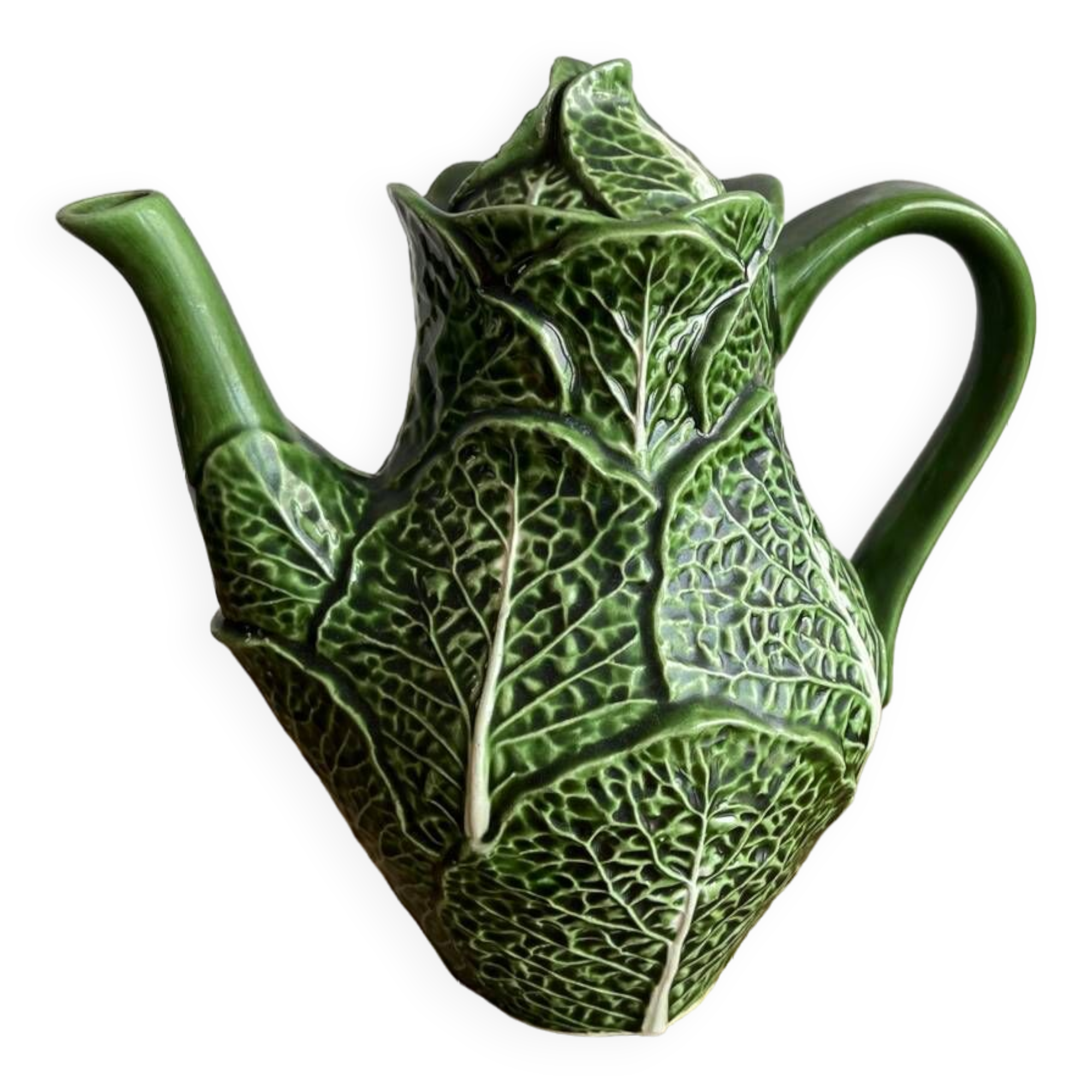 Cabbage leaf teapot or coffee maker