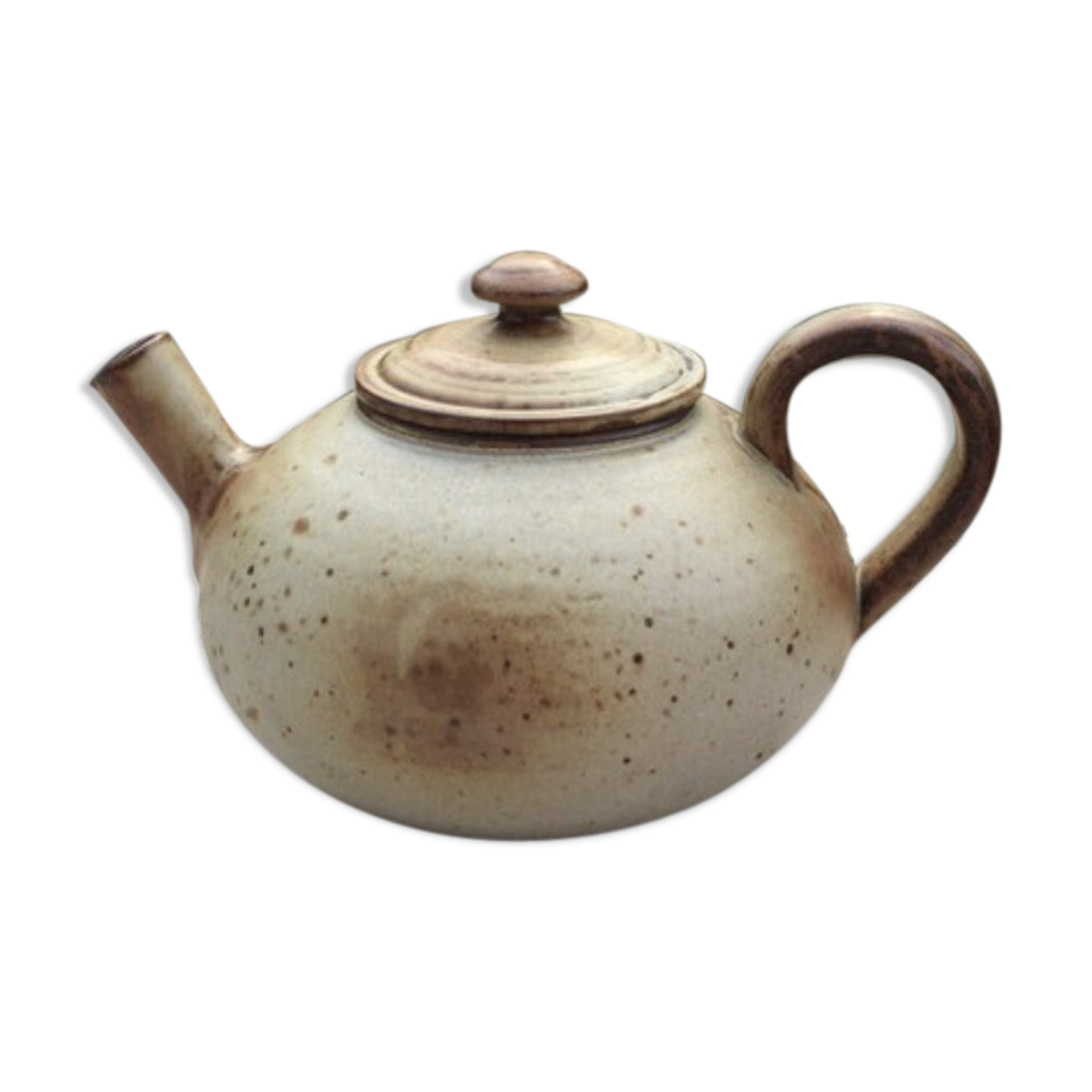 Signed artisan sandstone teapot