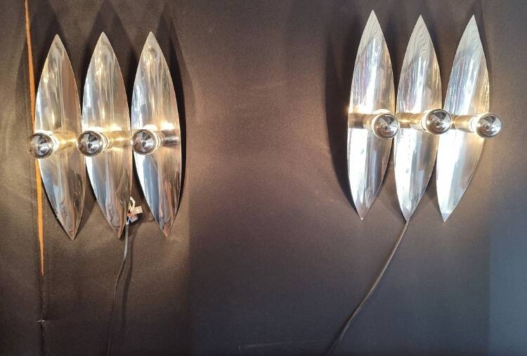 Pair of vintage Goffredo Reggiani wall lights