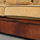 Sheepskin 3-seater sofa from the late 20th century with removable armrests