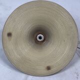 Pencil Split Reed, Rattan, Bamboo & Brass Pendant hanging lamp, Italy, 1970s