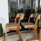 Pair of vintage Baumann Kangaroo chairs