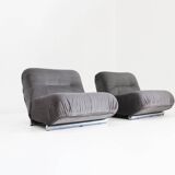 Giuseppe Munari Lounge Chairs for Poltrona Munari 1970s , Italy set of 2
