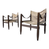 Pair of Safari Armchairs by Gianfranco Legler for Zanotta, 1960s