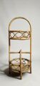 Portable rattan bar trolley